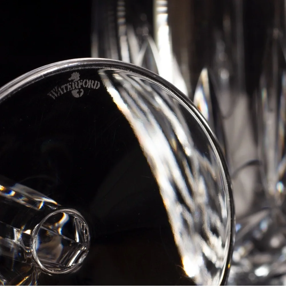 Waterford Crystal White Drinkware Set with Intricate Patterns - Picture 8 of 10